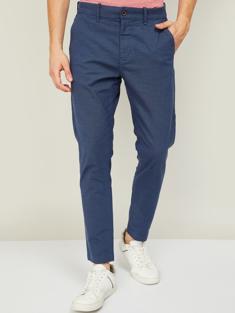 

CODE by Lifestyle Men Blue Chinos Trousers