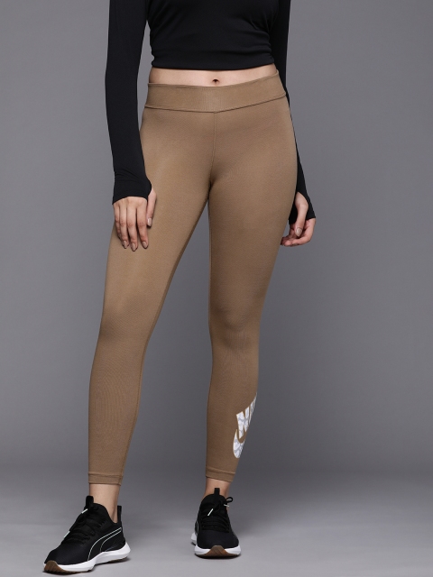 

Nike Women Brown Printed NSW GX PRNT MR LGGNG FTRA Tights