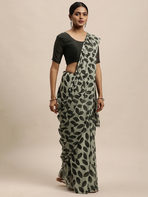 

KALINI Grey Floral Saree