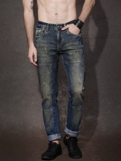 

RDSTR Men Blue Tapered Fit Mid Rise Mildly Distressed Jeans