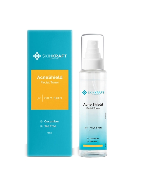 

SKINKRAFT Cucumber & Tea Tree Acne Shield Facial Toner - Oily Skin, Transparent