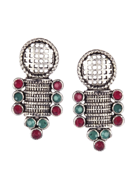 

DESI COLOUR Multicoloured Contemporary Drop Earrings, Multi