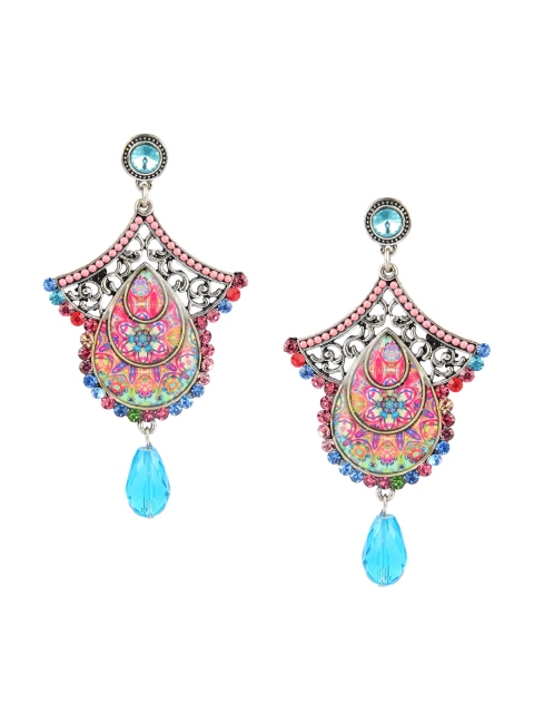 

DESI COLOUR Multicoloured Classic Drop Earrings, Multi