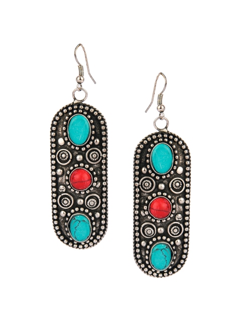 

DESI COLOUR Multicoloured Contemporary Drop Earrings, Multi