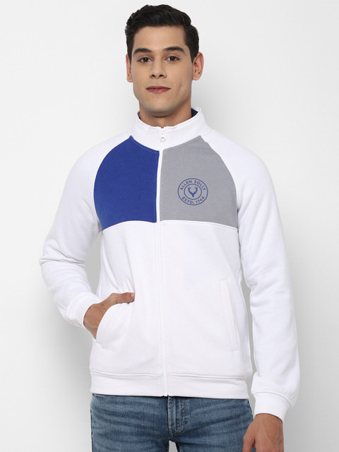 

Allen Solly Men White Colourblocked Sweatshirt