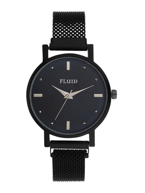 

FLUID Women Black Embellished Analogue Watch FL-Mag-BK-03