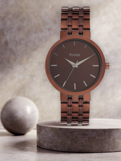 

FLUID Women Brown Dial Bracelet Style Analogue Watch FL-CH