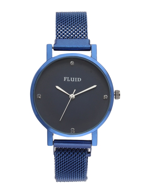 

FLUID Women Blue Embellished Analogue Magnetic Strap Watch FL-Mag-BL-03