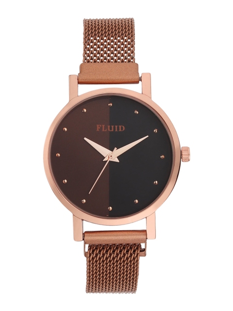 

FLUID Women Brown Analogue Magnetic Strap Watch FL-Mag-RG-03
