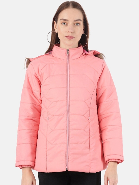 

VOXATI Women Pink Padded Jacket