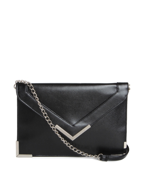

ToniQ Black Textured Envelope Clutch