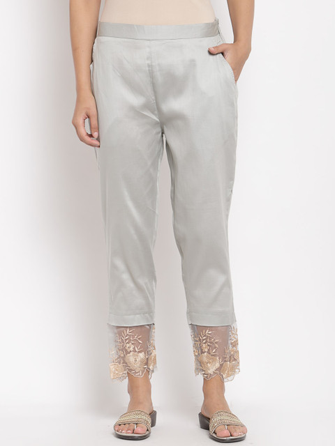 

Myshka Women Grey Trousers