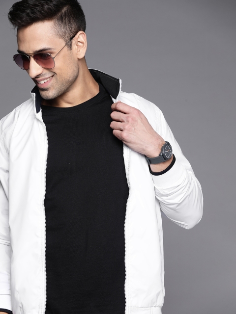 

Allen Solly Men White Bomber Jacket