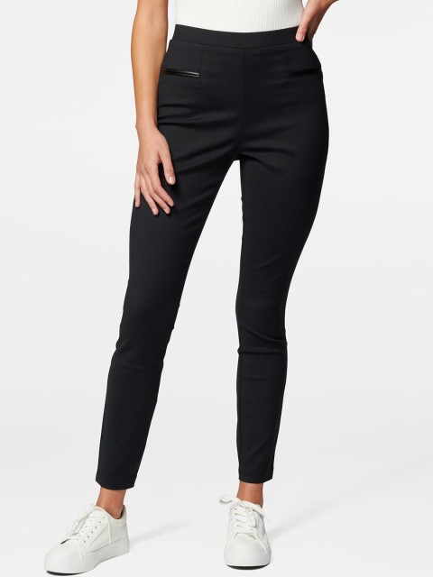 

Forever New Women Black Skinny Fit Trousers