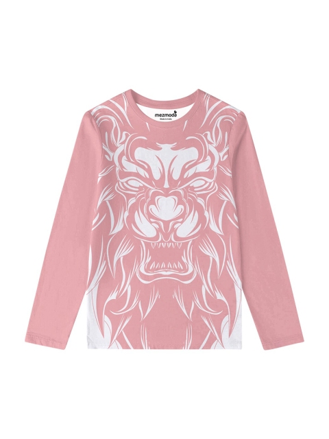 

mezmoda Boys Pink & White Printed T-shirt