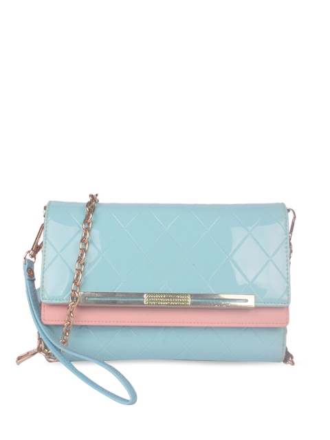 

Bagkok Blue PU Structured Sling Bag with Tasselled