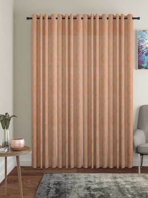 

Molly & Michel Beige Set of 4 Geometric Print Long Door Curtain