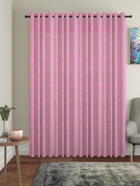

Molly & Michel Pink Set of 4 Door Curtain