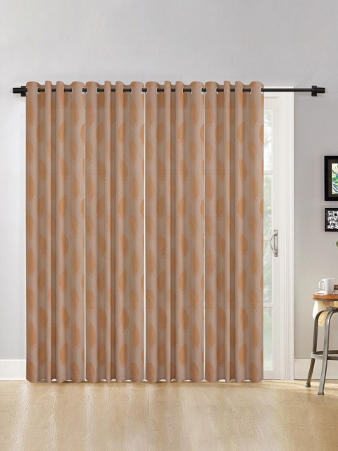 

Molly & Michel Beige Set of 4 Long Door Curtain
