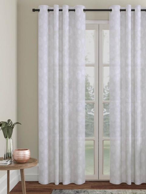 

Molly & Michel Off White Set of 2 Sheer Door Curtain