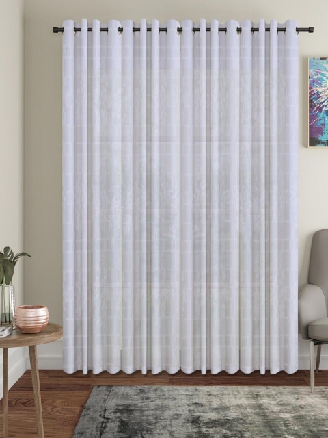 

Molly & Michel White Set of 4 Door Curtain