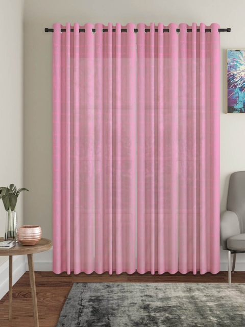 

Molly & Michel Pink Set of 4 Door Curtain