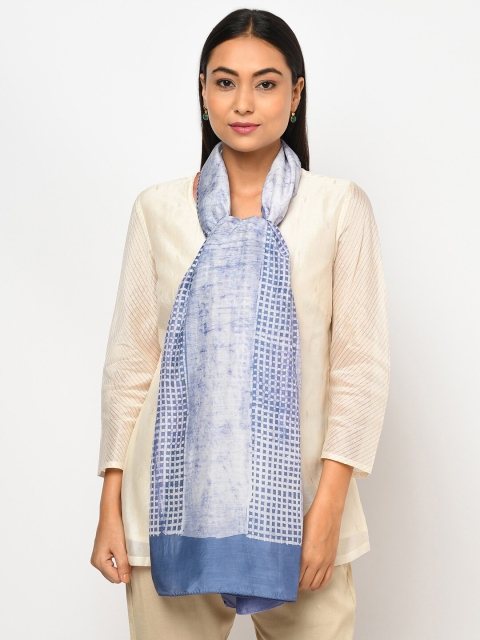 

Fabindia Women Grey Printed Batik Stole