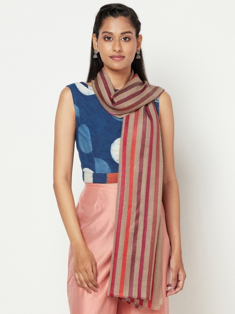 

Fabindia Women Beige & Red Printed Stole