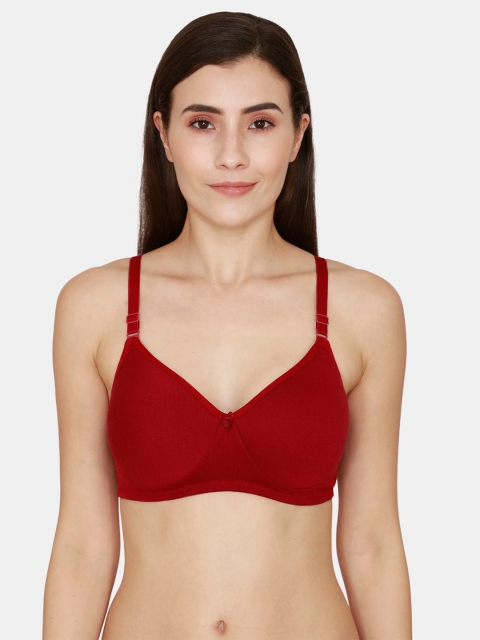 

Rosaline by Zivame Maroon Lightly Padded T-shirt Bra