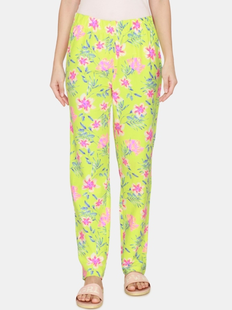 

Rosaline by Zivame Women Yellow Knit Cotton Pyjama