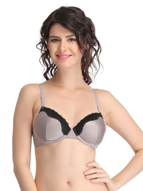 

Clovia Grey Medium-Coverage Bra BR0554P01