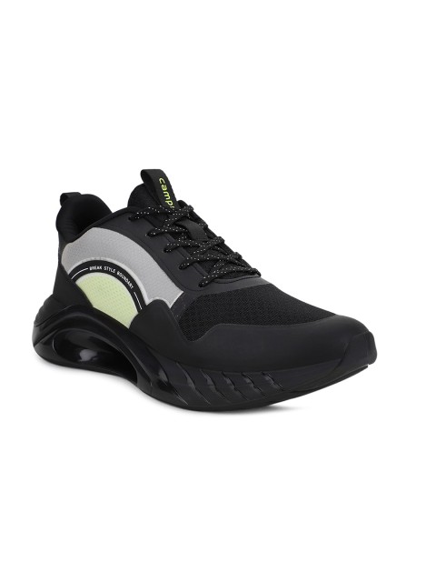 

Campus Men Black Mesh Running Shoes