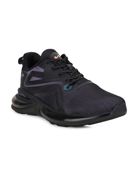 

Campus Men Black Mesh Running Shoes