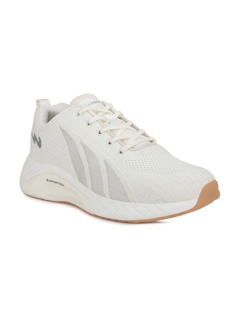 

Campus Men Off White Mesh Running Shoes