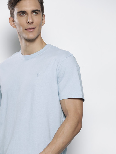 

AMERICAN EAGLE OUTFITTERS Men Blue Pure Cotton T-shirt