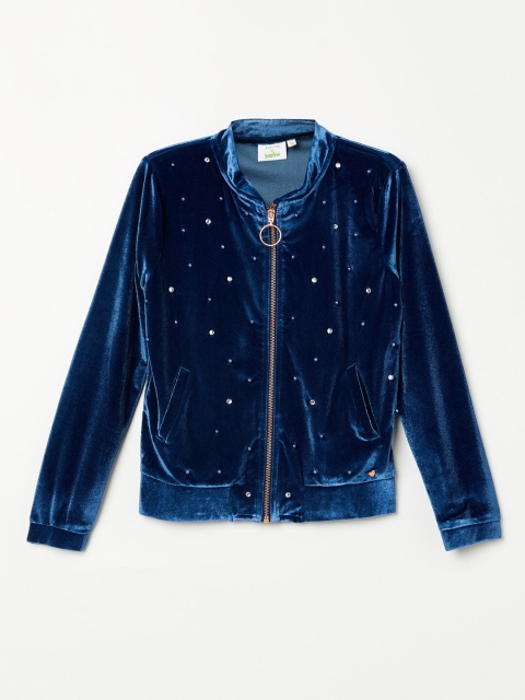 

Bossini Girls Navy Blue Embellished Sweatshirt