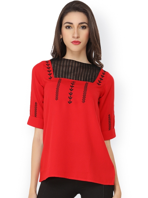 

Soie Women Red Top