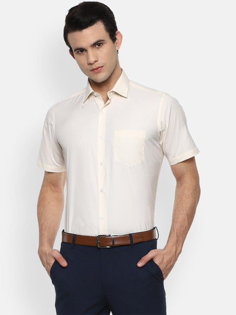 

Van Heusen Men Beige Opaque Formal Shirt