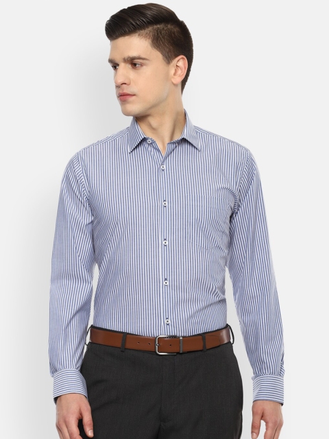 

Van Heusen Men Grey Micro Checks Opaque Checked Formal Shirt