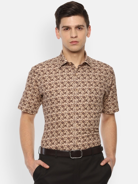 

Van Heusen Men Beige Floral Opaque Printed Formal Shirt