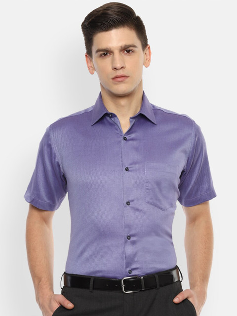 

Van Heusen Men Purple Opaque Formal Shirt