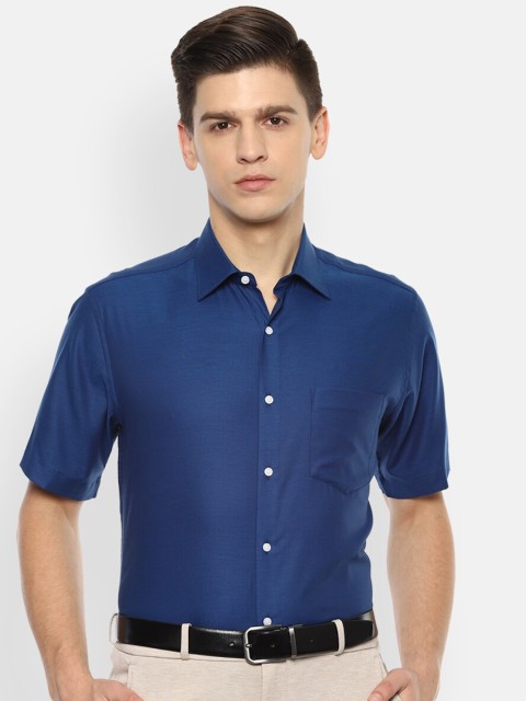 

Van Heusen Men Blue Opaque Formal Shirt