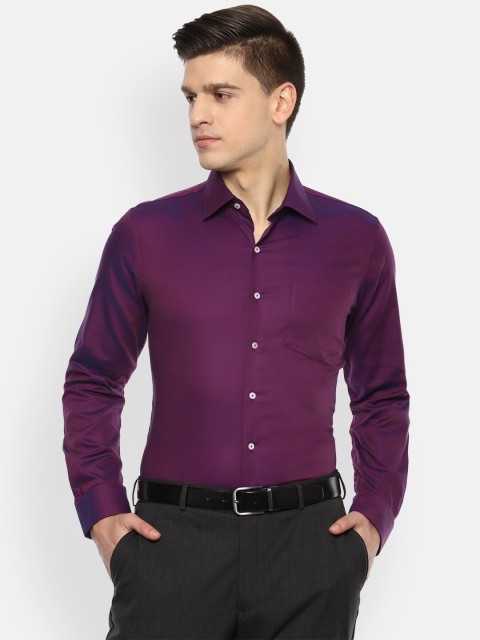 

Van Heusen Men Purple Opaque Formal Shirt