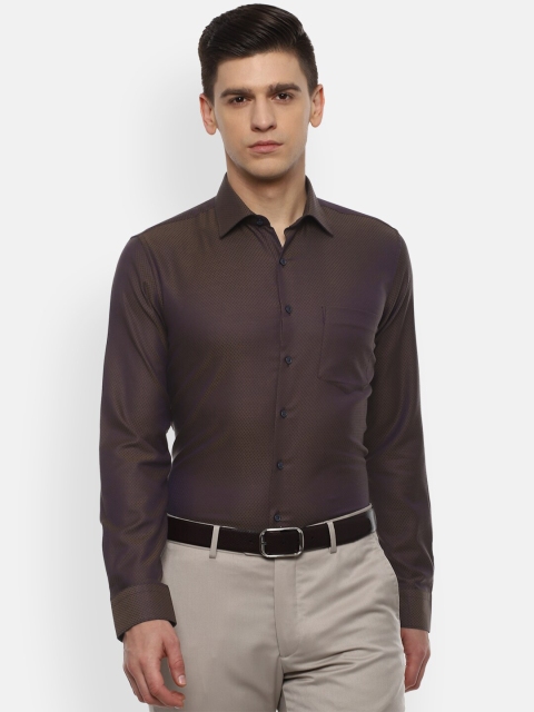 

Van Heusen Men Brown Opaque Formal Shirt