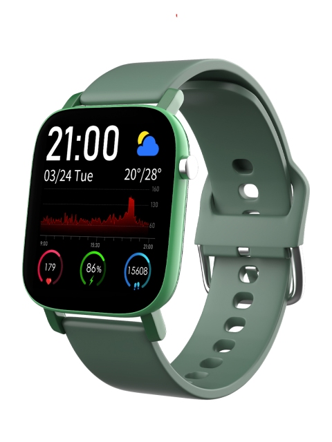 

AQFIT Unisex Olive Green W11 Bluetooth Smart Watch