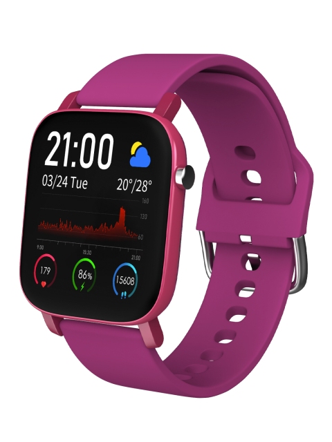 

AQFIT Unisex Purple W11 Bluetooth Smart Watch