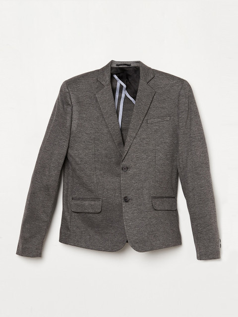 

Fame Forever by Lifestyle Boys Grey Solid Single-Breasted Formal Blazer