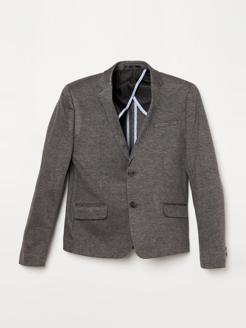 

Fame Forever by Lifestyle Boys Grey Solid Single-Breasted Formal Blazer