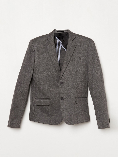 

Fame Forever by Lifestyle Boys Grey Solid Single Breasted Blazer