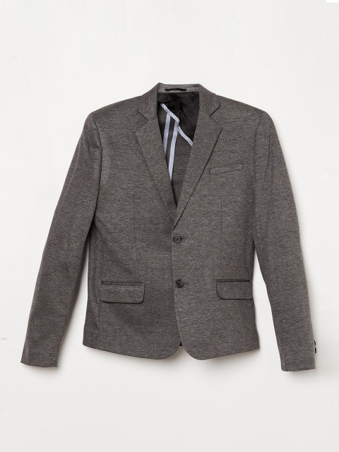 

Fame Forever by Lifestyle Boys Grey Solid Single-Breasted Formal Blazer